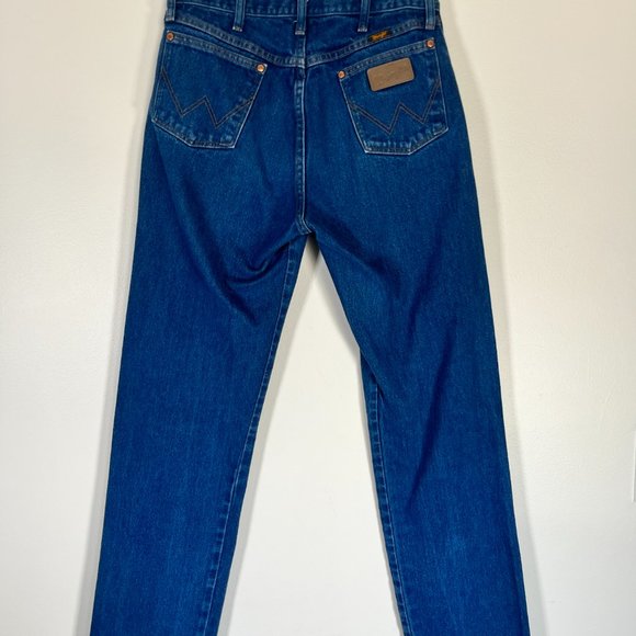 Vintage 90s Wrangler Jeans, 1990s Blue Denim Western Pants - Picture 7 of 8